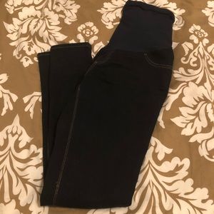 Indigo Blue Maternity Dark Wash Skinny Jeans (M)
